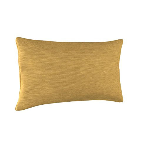 Rivet Velvet Texture Striated Pillow, 12" x 24", Honeycomb