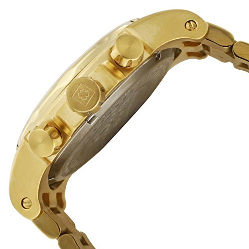 Invicta Men's 1270 Specialty Reloj cronógrafo de acero inoxidable ionizado en oro de 18k para hombre