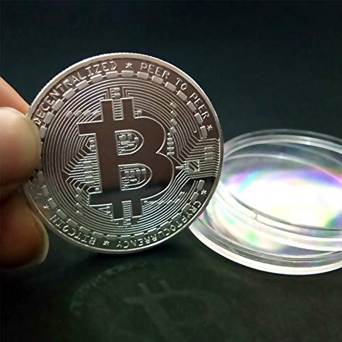 3Pcs Bitcoin Coin - Gold Silver and Bronze Physical Blockchain Cryptocurrency in Protective Collectable Gift | Featuring Original Commemorative Tokens | Chase Coin | BTC Cryptocurrency