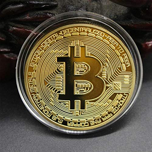 3Pcs Bitcoin Coin - Gold Silver and Bronze Physical Blockchain Cryptocurrency in Protective Collectable Gift | Featuring Original Commemorative Tokens | Chase Coin | BTC Cryptocurrency