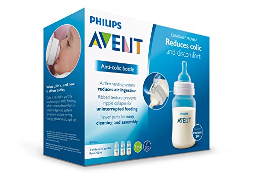 Philips Avent Anti-colic  Baby Bottles Clear, 9oz 3 Piece