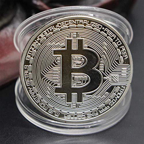 3Pcs Bitcoin Coin - Gold Silver and Bronze Physical Blockchain Cryptocurrency in Protective Collectable Gift | Featuring Original Commemorative Tokens | Chase Coin | BTC Cryptocurrency