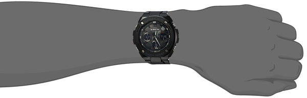 Casio Men's 'G Shock' Quartz Stainless Steel and Resin Casual Watch, Color:Black (Model: GST-S100G-1BCR)