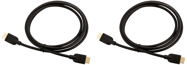 AmazonBasics High-Speed HDMI Cable, 6 Feet, 2-Pack