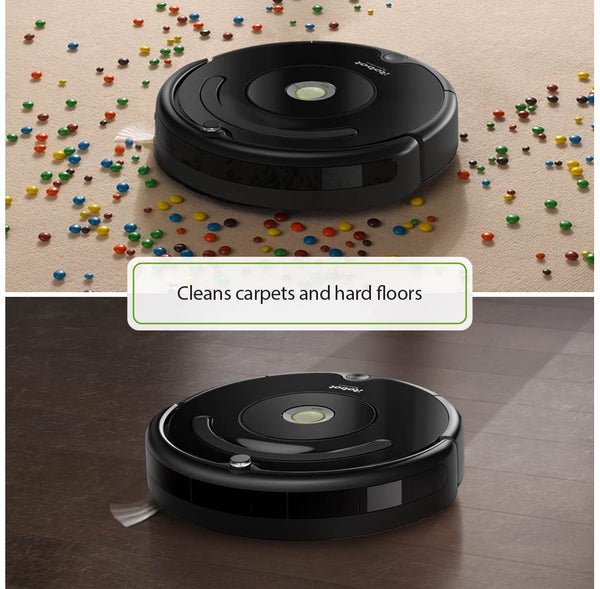 iRobot Roomba 675 Robot Vacuo-Wi-Fi conectividad, funciona con Alexa, bueno para el pelo de mascotas, alfombras, suelos duros, autocarga