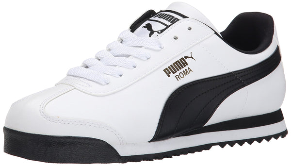 Puma Roma Basic Fashion Sneaker, Blanco/Piel Negra - 9.5 D (M) US