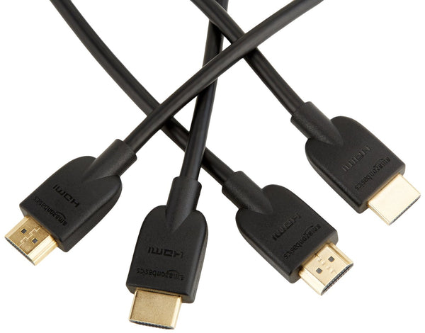 AmazonBasics High-Speed HDMI Cable, 6 Feet, 2-Pack