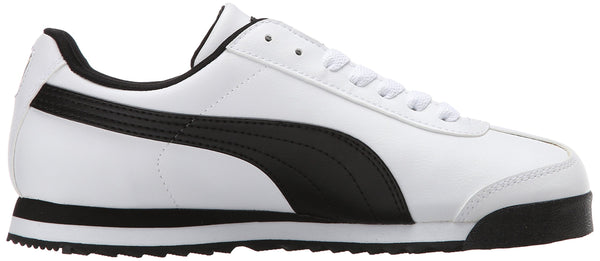 Puma Roma Basic Fashion Sneaker, Blanco/Piel Negra - 9.5 D (M) US