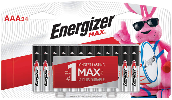 Energizer AAA Batteries (24 Count), Triple A Max Alkaline Battery - Packaging May Vary