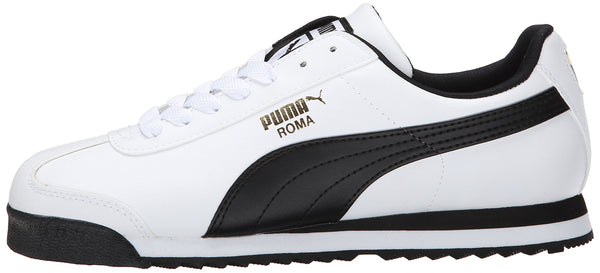 Puma Roma Basic Fashion Sneaker, Blanco/Piel Negra - 9.5 D (M) US