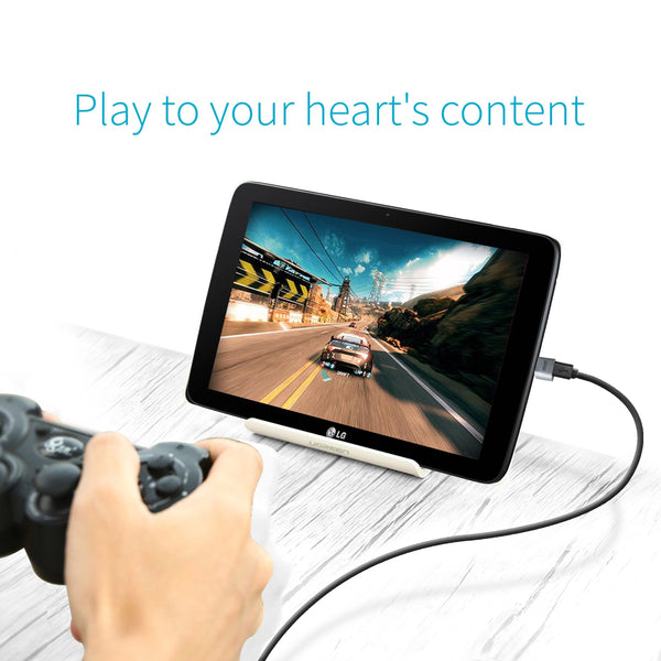 Mivi OAM2AN - Adaptador de micro USB a USB A hembra OTG (negra)