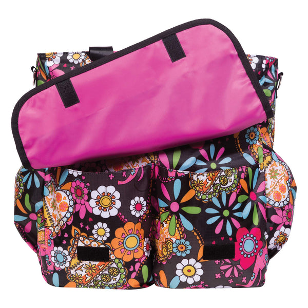 Trend Lab Multi-Function Bohemian Floral Tote Diaper Bag