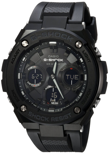 Casio Men's 'G Shock' Quartz Stainless Steel and Resin Casual Watch, Color:Black (Model: GST-S100G-1BCR)